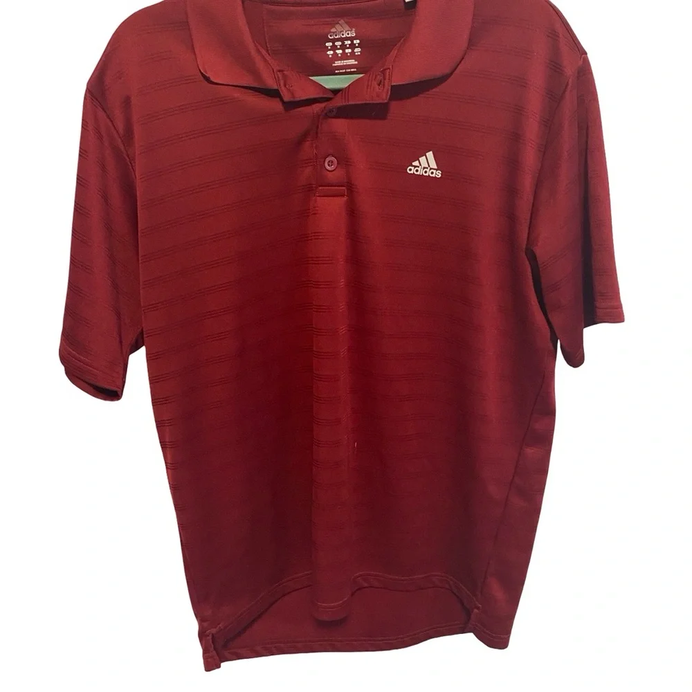 Adidas Men's Polo Shirt in Rich Burgundy size Medium